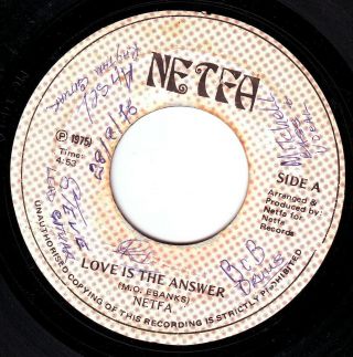 Netfa " Love Is The Answer " Autographed,  Very Rare - Listen ♫