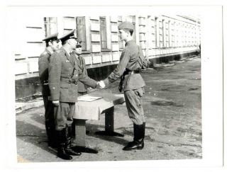 Russian Soviet Vintage Photo Soviet Army Military Officers Soldier Takes Oath