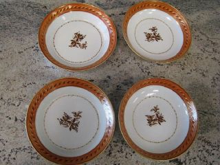 Set Of 4 Antique Chinese Export Bowls