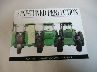 John Deere 4560 4760 4960 Tractors Color Sales Brochure 155 To200 Hp