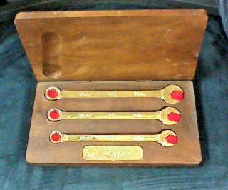 Mac Tools Limited Edition 1986 24k Gold Plated Wrench Set