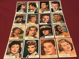 KANE FILM STARS 1955 Trading Card Set ALL 72 2