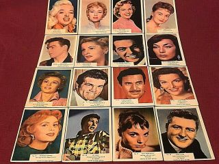 KANE FILM STARS 1955 Trading Card Set ALL 72 3