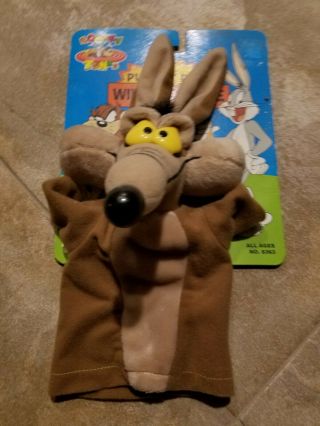 Looney Tunes Tyco Wile E Coyote Hand Puppet 1994 Carded