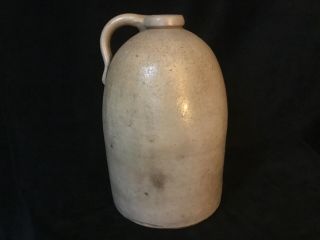 Antique Salt Glaze Stoneware 2 Gallon Jug Cobalt Decorated In 2