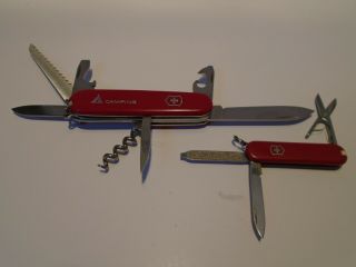 2 Victorinox Swiss Army Pocket Knife Camper And Classic Swiss Army Multi Tool
