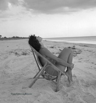 Bunny Yeager 1950s Camera Negative Photograph Nude Model Joan Rawlings