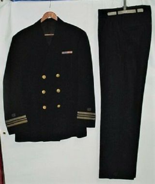 Ww Ii Vintage Us Navy Officer Dress Blue Uniform