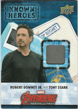 Captain America Civil War Known Heroes Memorabilia Relic Kh - St Tony Stark Sp