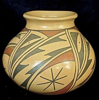 Vintage Mata Ortiz Pottery Vase Signed Boni Mora Hand Made