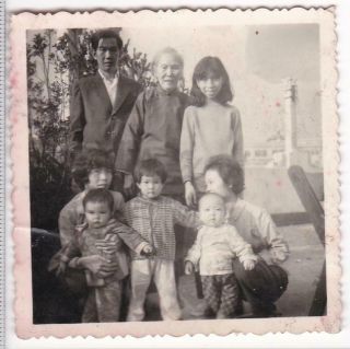 Chinese Extended Family Group Photo China 1960s