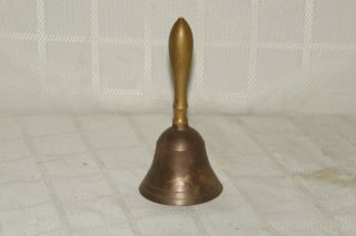 Vintage Hand Held Brass School Bell