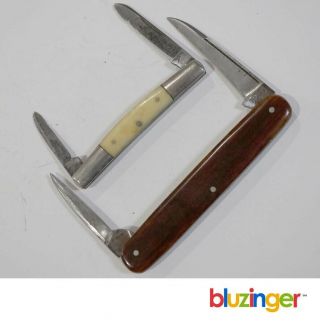 (2) Antique York Knife Co.  Hammer Brand Pocket Knives