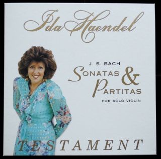Bach: Sonatas & Partitas - Ida Haendel Testament 3lp Ed1 Stereo Box Set