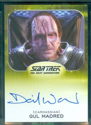 Star Trek Inflexions David Warner As Gul Madred Autograph Card