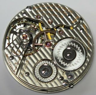 1916 Hamilton Grade 992 Model 2 21j 16s Lever Pocket Watch Movement Not