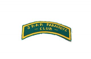 C.  1963 Australian Army 3 R.  A.  R Parachute Club Sports Patch