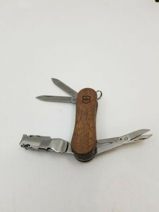 Victorinox Swiss Army Nail Clip Wood 580 Swiss Knife