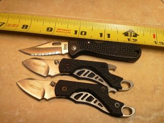 Sog E - Clips Keychain Lockback Knife,  2 Kershaw 1025 Cinder " Look "