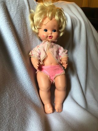 1969 Vintage Mattel “baby Tender Love” In Guc - Very Hard To Find - One Outfit