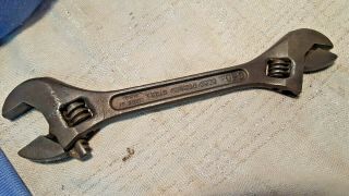 Vintage Crescent Tool Co 8 - 10 " Double End Adjustable Wrench Jamestown Ny Usa