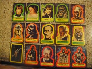 1977 Topps Star Wars Series 1 - 5 Complete 55 - Sticker Set 1 - 55 & Singles Avail.