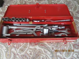 Vintage Snap - On Tool Box With Tools