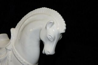 Vintage Ayners Tang Trojan Horse Ceramic Large Figurine 1979,  12” Long 2
