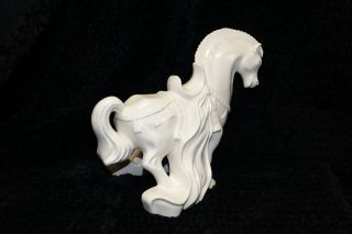 Vintage Ayners Tang Trojan Horse Ceramic Large Figurine 1979,  12” Long 3