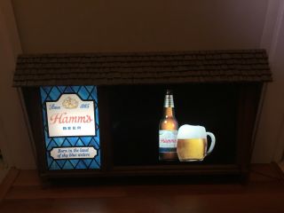 Vintage Hamm’s Beer Bar / Pub Lighted Sign