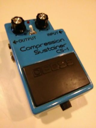 Boss Cs - 1 Compression Sustainer Long Dash Mij Made In Japan Aca Vintage