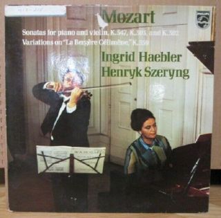 Mozart Sonatas For Piano & Violin Szeryng Haebler Lp Philips Holland 6500 145