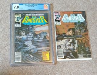 Marvel Comics The Punisher Limited Series Issue 1 Cgc 7.  0 White & 2 9.  2