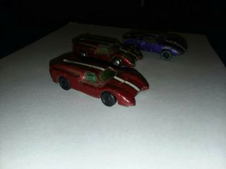 Marx Toy Cars,  3.  Ford J,  Ford Gt.  All Are Hong Kong