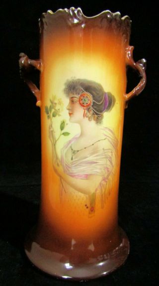 12 " Antique Warwick China Pottery Ioga Vase - Bohemian Gypsy