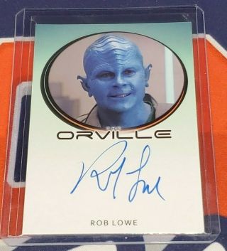 The Orville Season One Rob Lowe Autograph Bordered Archive Box Exclusive