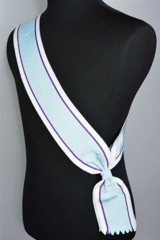 Military Decoration/award/recognition Sash/ribbon Powder Blue/royal Purple