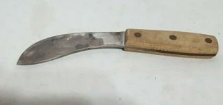 Vintage J Russell & Co Green River Skinning Knife.  5 " Curved Blade Usa