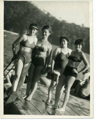 1960s Women Swimsuit Nude Fashion Russian Vintage Photo