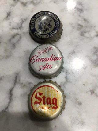 Vintage Beer Bottle Caps - Pabst,  Stag,  Schlitz,  Hamms,  Old Style & More 3
