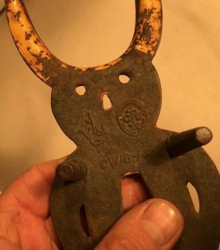 Antique Rustic Cast Iron Boot Jack Indian Wyoming Rare 3