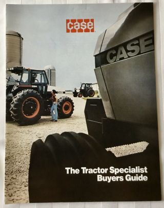 Vintage Ji Case Tractor Buyers Guide 1983 90 & 94 Series Backhoe Compact