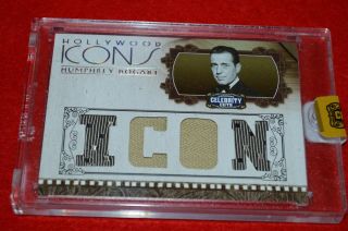 Donruss Celebrity Cuts Hollywood Icons Humphrey Bogart Worn Memorabilia 12/25