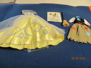 Vintage Barbie Fashion Cinderella 872 1964 - 1965 - Poor Dress - Broom - Program