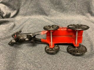 Vintage Cast Iron EXPRESS Wagon/Cart with Goat NO Driver 3