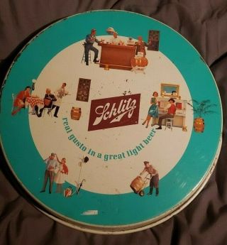 Vintage Schlitz Beer double sided Metal Beer Tray - Milwaukee,  WI 2
