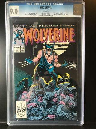 9.  0 Cgc Certified Wolverine 1 Comic Book (1988)