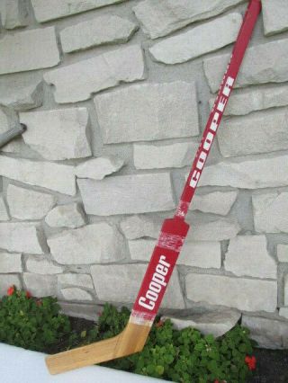 Vintage Cooper Kmjg Wood Hockey Goalie Stick Made In Canada