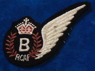 Vintage Canada Rcaf Royal Canadian Air Force Bomb Aimer Chest Wing Badge Ww2