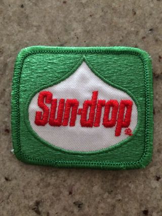 Vintage Sundrop Patch 2 1/2” X 3” Soda Sign Bottle Nos Buy Now Or Make Offer